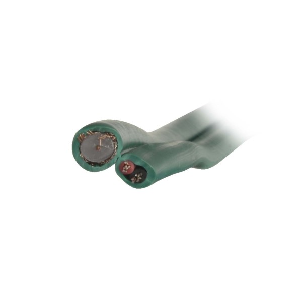 Comprar OEM KX6P-100 Cable coaxial KX6 - Vídeo y alimentación - Rollo de 100 metros - Cubierta color verde - Cables separados pa