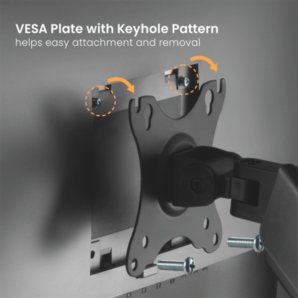 Comprar OEM LDT46-C024E Brazo para dos monitores - Instalación en mesa - Peso soportado 9 Kg/Brazo LDT46-C024E