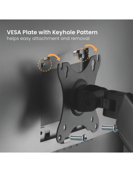 Comprar OEM LDT46-C024E Brazo para dos monitores - Instalación en mesa - Peso soportado 9 Kg/Brazo LDT46-C024E