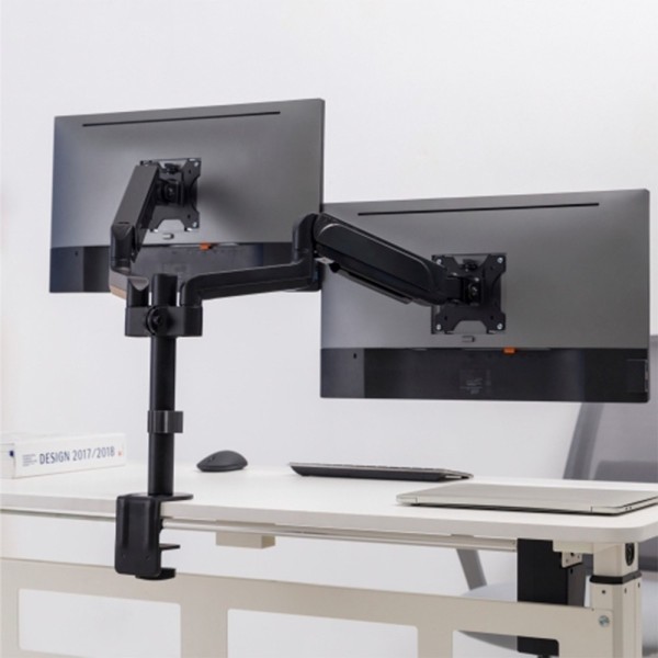 Acquista OEM LDT48-C024 braccio per due monitor - Installazione su scrivania - Peso supportato 9 kg/braccio