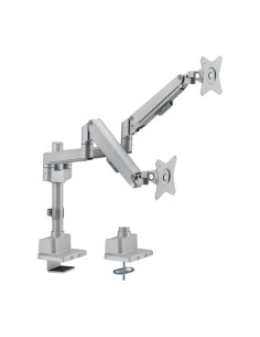 Comprar OEM LDT62-C024P-GREY Brazo para dos monitores - Instalación en mesa - Peso soportado 9 Kg/Brazo LDT62-C024P-GREY