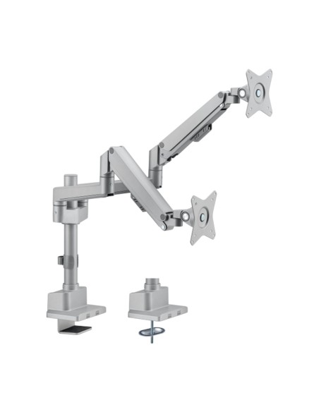 Comprar OEM LDT62-C024P-GREY Brazo para dos monitores - Instalación en mesa - Peso soportado 9 Kg/Brazo LDT62-C024P-GREY