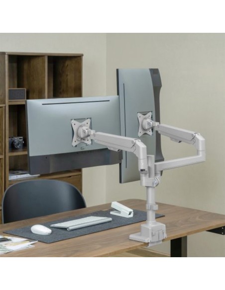 Kaufen OEM LDT62-C024P-GREY Doppelmonitorarm – Tischmontage – Traglast 9 kg/Arm