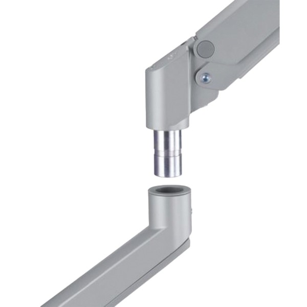 OEM LDT62-C024P-cinza braço para dois monitores - instalação na tabela - peso suportado 9 kg / braço