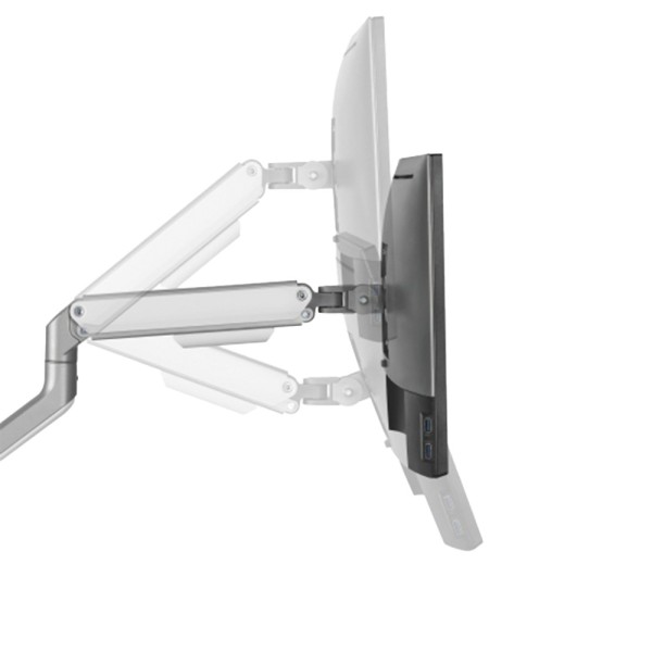 OEM LDT63-C012-Silver Braç para monitor - Instalação na tabela - Peso suportado 9 kg