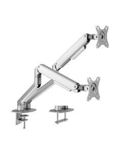 OEM LDT63-C024-Silver Braço para dois monitores - instalação na tabela - peso suportado 9 kg / braço