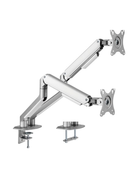 OEM LDT63-C024-Silver Braço para dois monitores - instalação na tabela - peso suportado 9 kg / braço