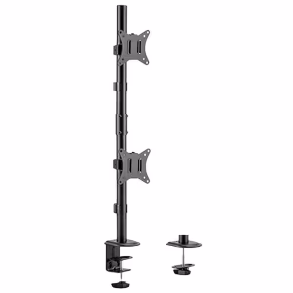 Comprar BRATECK LUMI LDT66-C02V Poste para dos monitores - Instalación en mesa - Peso soportado 9 Kg/Pantalla