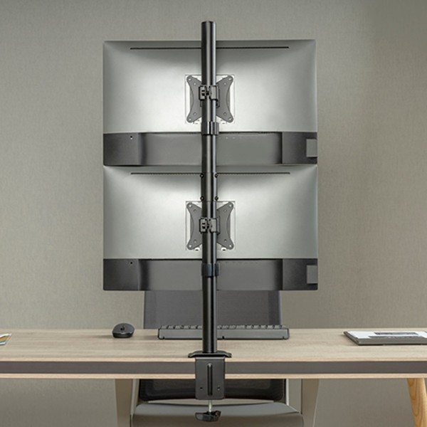 Comprar OEM LDT66-C02V Poste para dos monitores - Instalación en mesa - Peso soportado 9 Kg/Pantalla LDT66-C02V