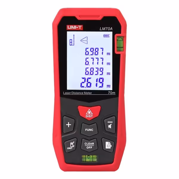 Comprar UNI-T LM70A Medidor láser de distancia - Rango de hasta 70 m con precisión milimétrica - Medición de longitud, área, vol