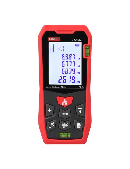 Comprar UNI-TREND LM70A Medidor láser de distancia - Rango de hasta 70 m con precisión milimétrica - Medición de longitud, área,
