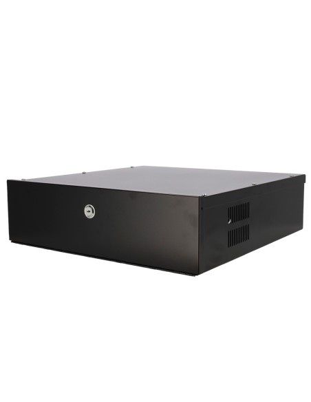 Comprar OEM LOCKBOX-2U Caja metálica cerrada para DVR - Específico para CCTV - Para grabadores de hasta 2U rack - Cerradura de l