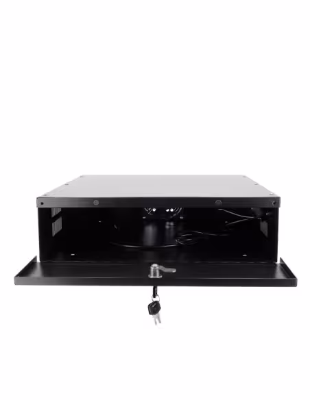 Acheter OEM LOCKBOX-2U Coffret métallique fermé pour DVR - Spécifique pour CCTV - Pour enregistreurs jusqu’à 2U rack - Serrure d