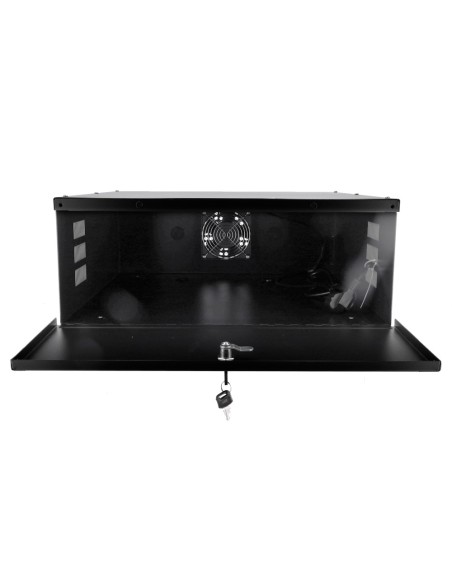 Caixa de metal fechada do OEM Lockbox-4u para DVR - específica para CCTV - para até 4U gravadores de rack - came lock - ve
