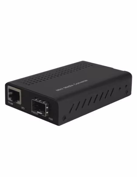 Comprar OEM MC-1GF-1GE Conversor de medios Gigabit con 1x RJ45 y 1x SFP   - Interfaz de cobre 10/100/1000 Base-TX   - Diseño d