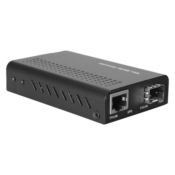 Acheter le convertisseur de médias Fast Ethernet OEM MC1FE-SFP avec 1x RJ45 et 1x SFP  
- Interface cuivre 10/100 Base-TX  
- Co