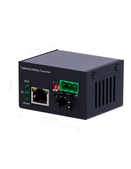 Kaufen OEM MCI-1GE-SFP-MINI industrieller Medienkonverter – 1x Ethernet RJ45 – 1x SFP – Gigabit – 10/100/1000 Base-TX – Größe