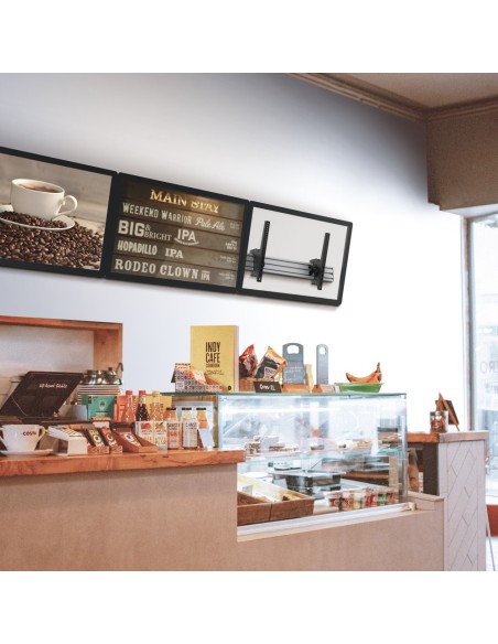 OEM Menuboard-3x1 MenuBoard Suporte - Peso Suportado 50 kg / Monitor - Vesa 600x400 mm / monitor - Tilt 0º ~ -20º - Distância