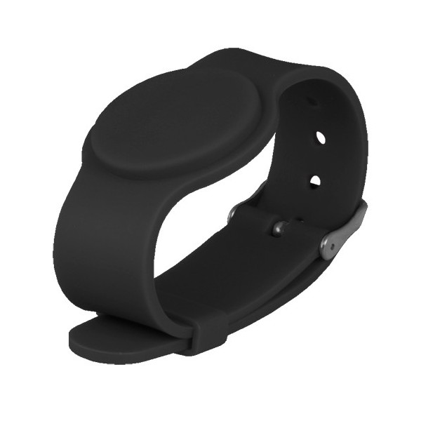 Kaufen CARDCUBE MF-BAND-ADJ-BK Näherungsarmband – ID per Radiofrequenz – passives MF | Farbe Schwarz – Hochfrequenz 13,56