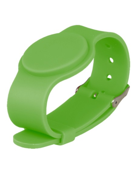 Comprar OEM MF-BAND-ADJ-G Pulsera de proximidad - ID por radiofrecuencia - MF pasivo | Color verde - Alta frecuencia 13.56 MHz -