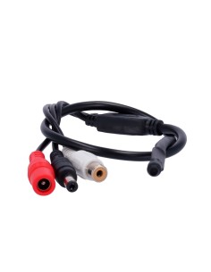 Safire Mic01 Microfone Externo - Couplável a qualquer câmera - Conector de Áudio RCA (branco) - Conector Entrada de alimentação 