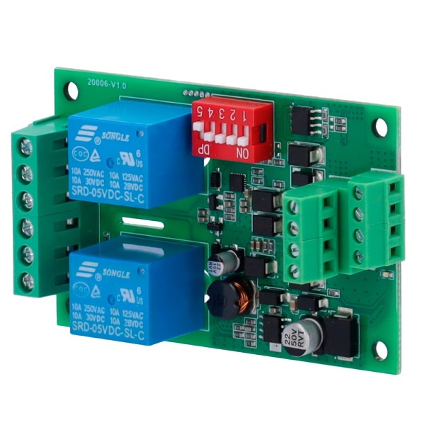 Nuvathings Mio-4D2R Módulo Expansão Modbus - Compatível com Pyrus - 4 Entradas Digitas - 2 Saídas de Relé de Energia - Mont
