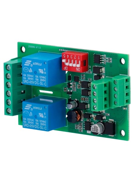 Nuvathings Mio-4D2R Módulo Expansão Modbus - Compatível com Pyrus - 4 Entradas Digitas - 2 Saídas de Relé de Energia - Mont