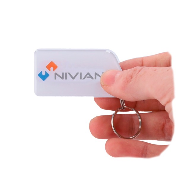 Cardcube NV-Tag-Dual Keychain Proximidade Tag - ID de radiofrequência - EM e MF Passivo | Resina epóxi brilhante - Frequência 1