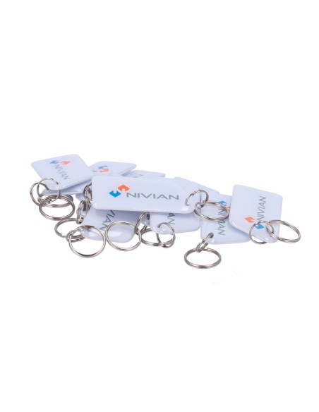 Cardcube NV-Tag-Dual Keychain Proximidade Tag - ID de radiofrequência - EM e MF Passivo | Resina epóxi brilhante - Frequência 1