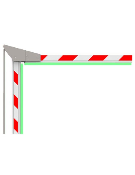 Ankuai Pb-boom707-dobrável-3M-LED Braço de barreira para estacionamento - Compatível com PB-Parkbarrier-Ultra707 - braço acoded 