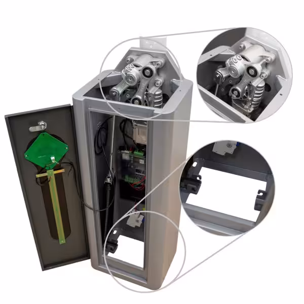 Acheter ANKUAI PB-PARKBARRIER-PRO303-TL6-R Barrière de parking - Bras droit télescopique (jusqu’à 6 m) - Ouverture à droite | 5.