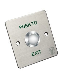 YLI PBK-810C Botão de Liberação da Porta - Uso Profissional - Testado 500.000 usos - Não / NC / COM | Embutido ou superfície - e