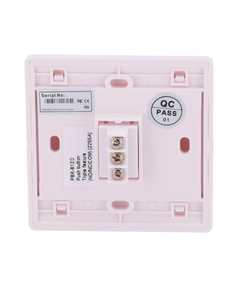 Botão de liberação da porta YLI PBK-812D - Uso profissional - testado 500.000 usos - NO / NC / COM | Construído - medidas 86 (AL