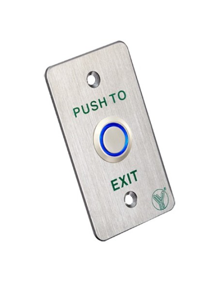 Comprar YLI PBK-814B-LED Pulsador de liberación de puerta con LED - Uso profesional - Testado 100.000 usos - NO/NC/COM | Empotra