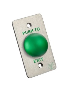 Comprar YLI PBK-818A Pulsador de liberación de puerta - Tipo semiesfera - Testado 500.000 usos - NO/NC/COM | Empotrado o superfi