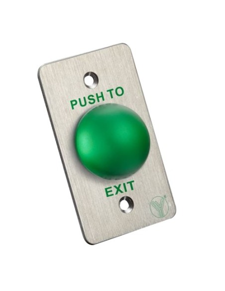 Comprar YLI PBK-818A Pulsador de liberación de puerta - Tipo semiesfera - Testado 500.000 usos - NO/NC/COM | Empotrado o superfi