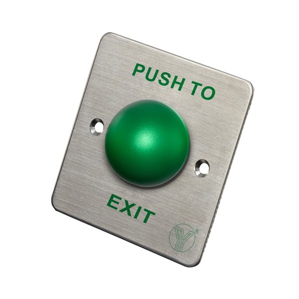 Comprar YLI PBK-818B Pulsador de liberación de puerta - Tipo semiesfera - Testado 500.000 usos - NO/NC/COM | Empotrado o superfi