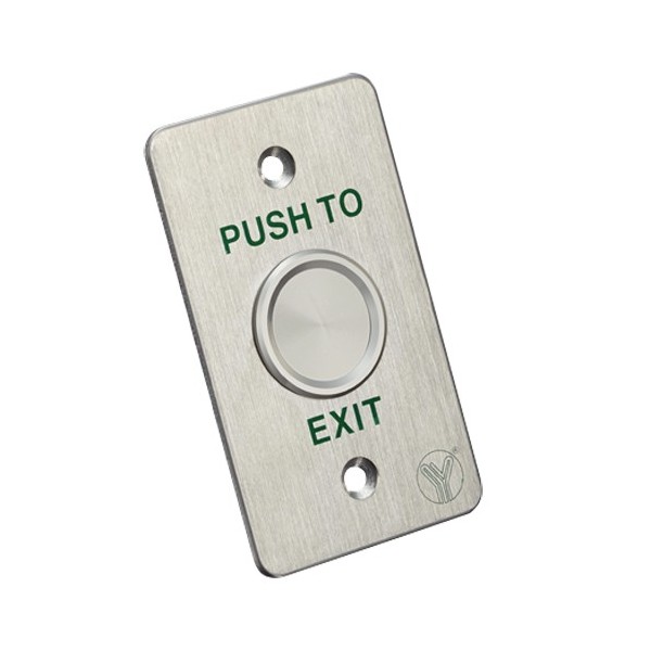 Comprar YLI PBS-820B Botón de salida - Tipo piezoeléctrico - Apto para exterior IP68 - NO/COM | Empotrado o supeficie - Medidas 