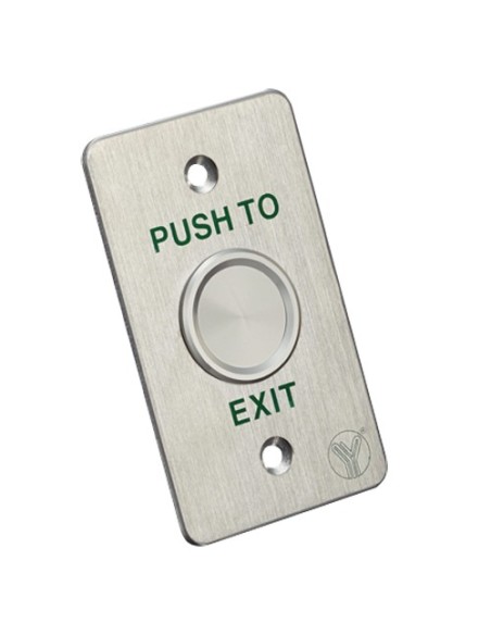 Comprar YLI PBS-820B Botón de salida - Tipo piezoeléctrico - Apto para exterior IP68 - NO/COM | Empotrado o supeficie - Medidas 