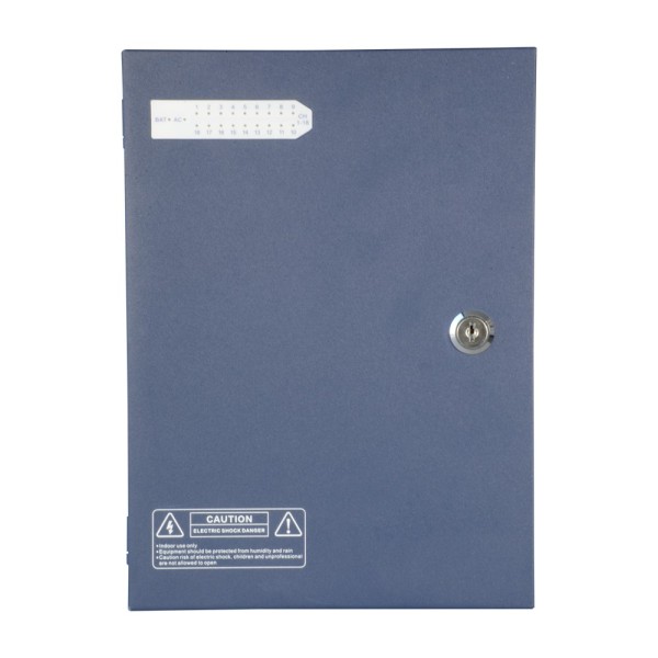 Acheter OEM PD-250-18-SLIM Boîtier de distribution d’alimentation Slim - 1 entrée AC 220 V 50 Hz - 18 sorties par paire de cuivr