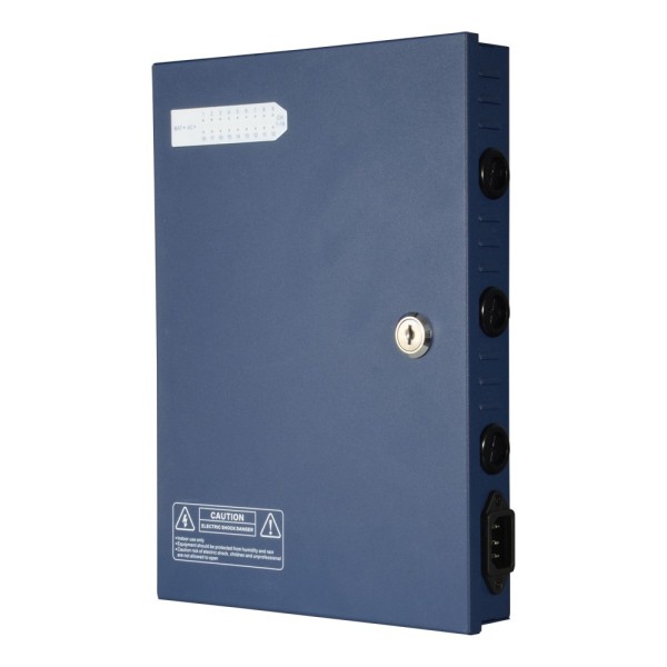 Acheter OEM PD-250-18-SLIM Boîtier de distribution d’alimentation Slim - 1 entrée AC 220 V 50 Hz - 18 sorties par paire de cuivr
