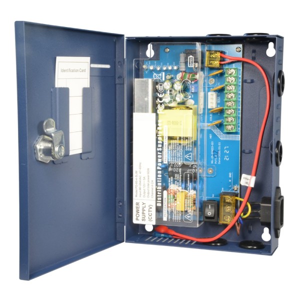 Kaufen OEM PD-60-4-SLIM Slim-Stromverteilungsbox – 1 AC-Eingang 220 V 50 Hz – 4 Ausgänge über Kupferpaar – Prot