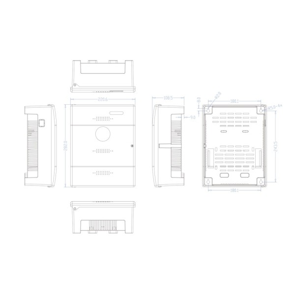 Comprar OEM PD-60-UPS-P Caja de distribución de alimentación  - Entrada AC 100-240 V 50/60 Hz  - Salida DC 12V / 5A - Caja de pl