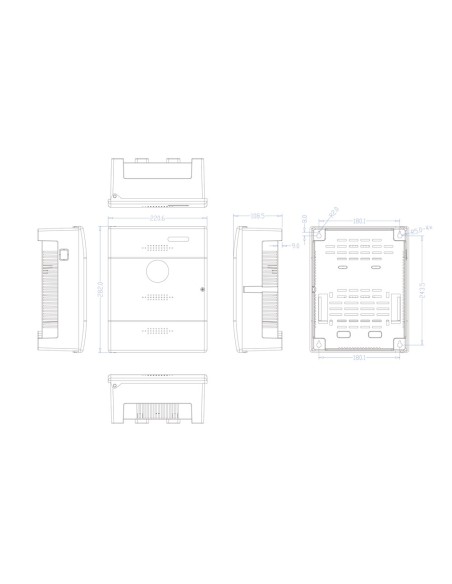 Comprar OEM PD-60-UPS-P Caja de distribución de alimentación  - Entrada AC 100-240 V 50/60 Hz  - Salida DC 12V / 5A - Caja de pl