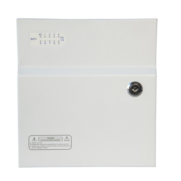 OEM PD120W-9-12V-UPS Caixa de distribuição de energia - 1 AC 110 V ~ 220 V Entrada - 9 Saídas de par de cobre - Proteção