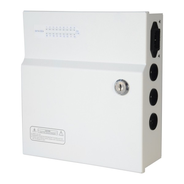 Kaufen OEM PD250W-18-12V-UPS Stromversorgungs-Verteilerbox – 1 AC-Eingang 110 V ~ 220 V – 18 Ausgänge über Kupferpaar –