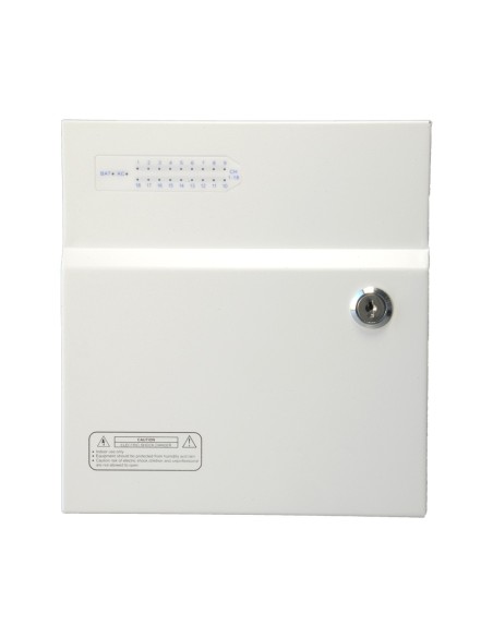 Acheter OEM PD250W-18-12V-UPS Boîtier de distribution d’alimentation - 1 entrée CA 110 V ~ 220 V - 18 sorties par paire de cuivr