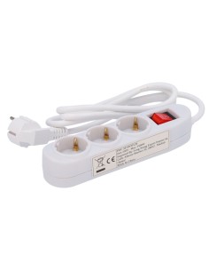 Comprar OEM PDU-3P-SWITCH Regleta - 3 salidas hasta 250VAC / 16 A max. - Interruptor de encendido/apagado - Longitud del cable 1
