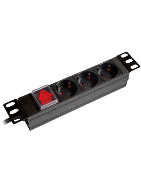 OEM PDU-3P1U-SW-10INFIN Strinblble - Projetado para prateleiras padronizadas de 10 & quot - 1 - 3 saídas até 250VAC 