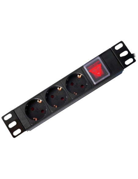 OEM PDU-3P1U-SW-10INFIN Strinblble - Projetado para prateleiras padronizadas de 10 & quot - 1 - 3 saídas até 250VAC 